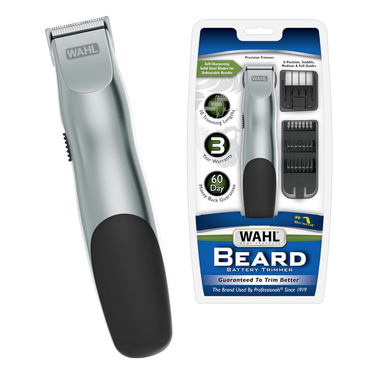 Wahl Groomsman Battery Operated Facial Hair Trimmer for Beard Mustache Trimming Including Light Detailing and Body Groom