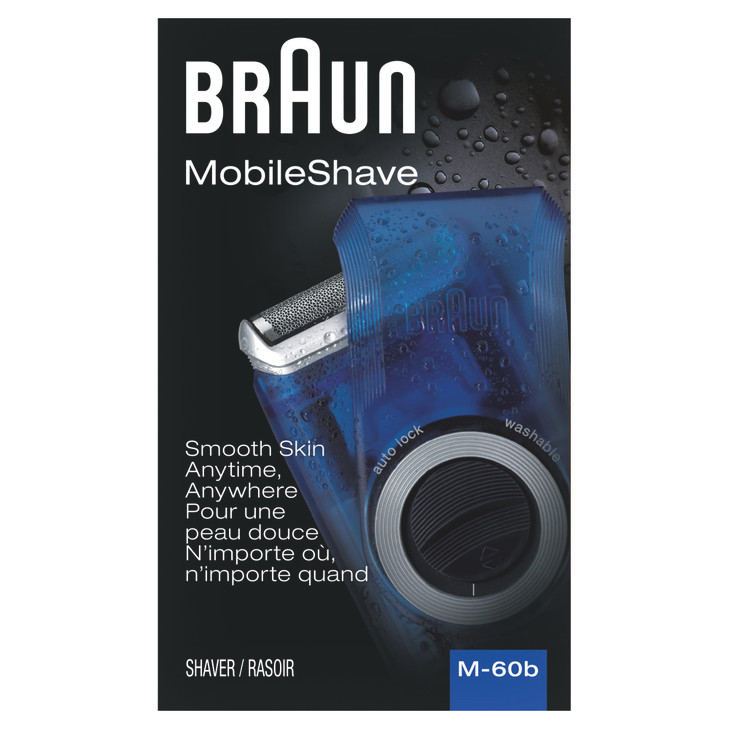 Braun Electric Razor for Men M60b Mobile Electric Foil Shaver Washable