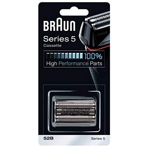 Braun 52B Series 5 BlackSilver Electric Shaver Replacement Foil Cutter Cassette Cartridge Head