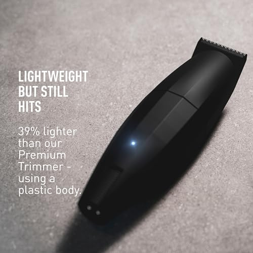 Bevel Beard Travel Trimmer SE for Men Lightweight Cordless Mustache Trimmer 4 Hour Rechargeable Battery Life Tool Free A