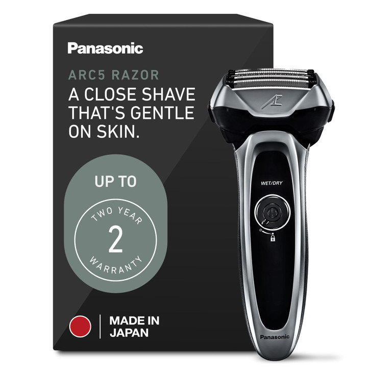 Panasonic ARC5 Electric Razor for Men with PopUp Trimmer WetDry 5Blade Electric Shaver with Intelligent Shave Sensor and