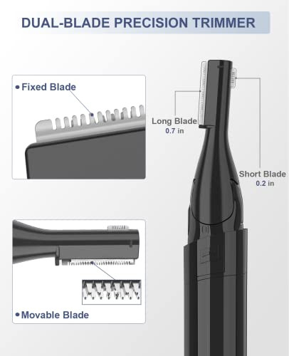 Electric Eyebrow Trimmer Painless Portable Eyebrow Shaper Trimmer Kit for Women Men Eyebrow Hair Trimmer with Battery fo