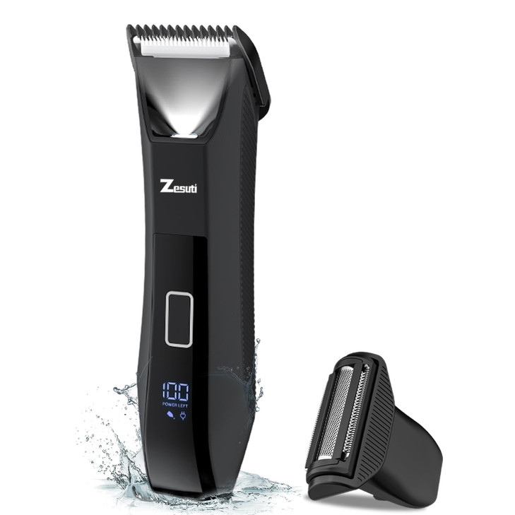 Zesuti 2in1 Manscape Trimmer for MenBody Groin Hair Trimmers for MenBikini Trimmer Women WetDry Electric Razors for Smoo