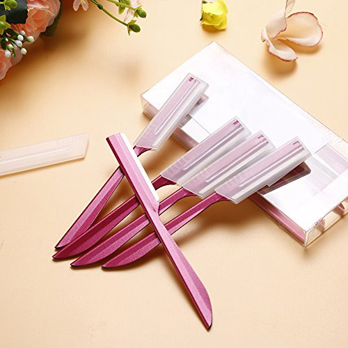 Eyebrow Trimmer Completely Stainless Steel Eyebrow Razor Shaper for Men and Women Grooming Shavers10 pcsbox