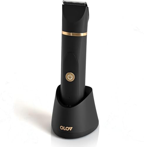 OLOV Electric Body Hair Trimmer Groin Trimmer for Men Bikini Trimmer Women WetDry Shaver Groomer Replaceable Ceramic Bla