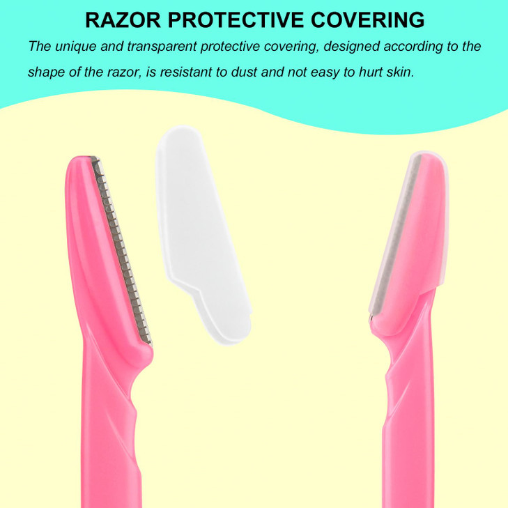 66 Eyebrow Razor and Face Razor for Women and Men Eyebrow Hair Trimmer and Shaver with Protective CoverSafe and Newbie F