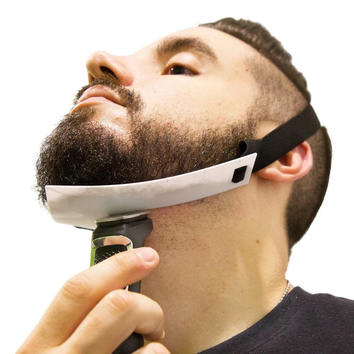 Aberlite FlexShaper 20 Beard Shaper for Men HandsFree Flexible Neckline Guide Beard Trimmer Tool Lineup Stencil Kit Whit