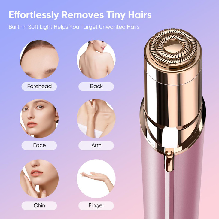 Facial Hair Remover for Women as Seen on TV Painless Face Shaver Mini Hair Remover Electric Razor Shaver Portable Bikini