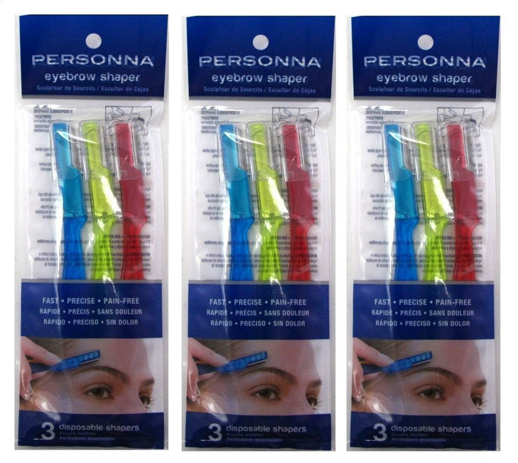 Personna Eyebrow Shaper For Men And Women 3 Ea Pack of 3 bundle