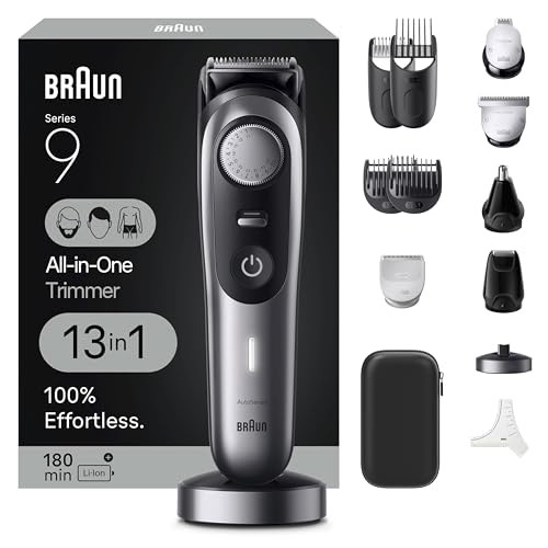 Braun Series 9 AllinOne Multi Grooming Kit for Men 13in1 Beard Trimmer Body Groomer Hair Clipper and Manscaping for Face