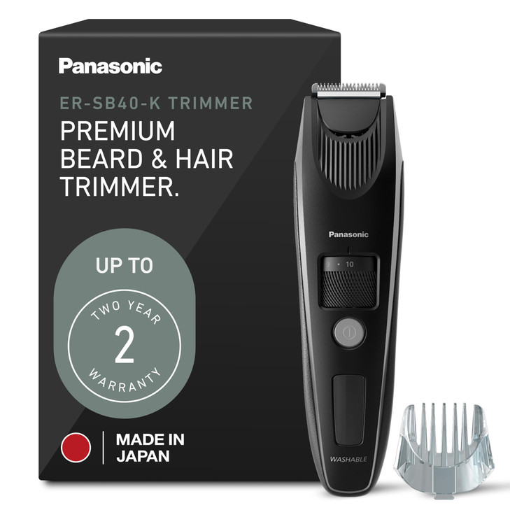 Panasonic Beard Trimmer for Men Cordless Precision Power Hair Clipper with Comb Attachment and 19 Adjustable Settings Wa