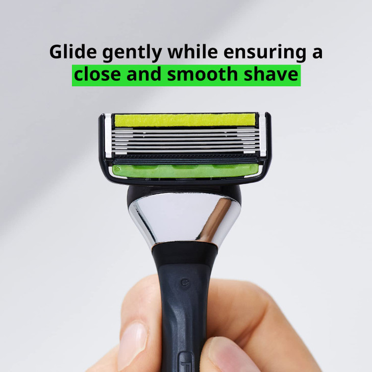 Dorco Pace 6 Pro Six Blade Razor System with Trimmer 12 Pack Refill No Handle