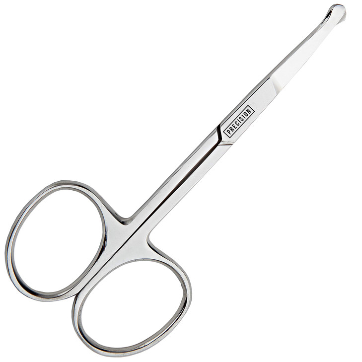 BeeSpring Rounded Nose Hair Scissors Round Tip Scissor for Ear Eyebrow Beard and Mustache Trimming 35 Blunt Nosed Tipped