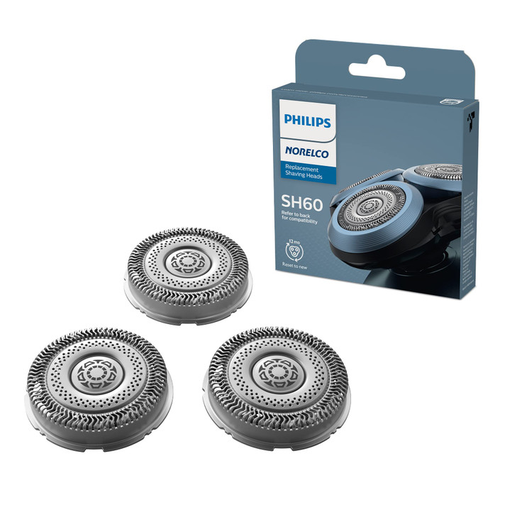 Philips Norelco Genuine SH6072 Shaving Heads Compatible with Norelco Shaver Series 6000