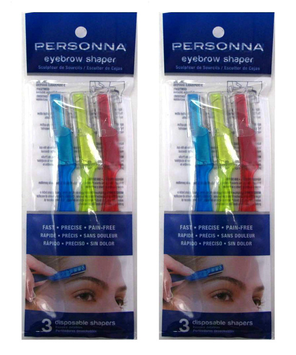 Personna Eyebrow Shapers 3 Count 2 Pack
