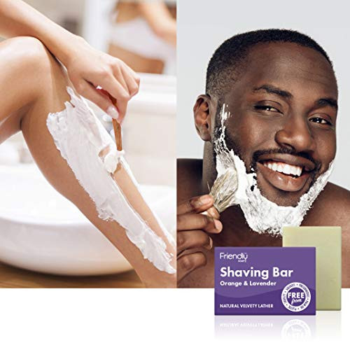 FRIENDLY SOAP Orange Lavender Shaving Bar 95 GR