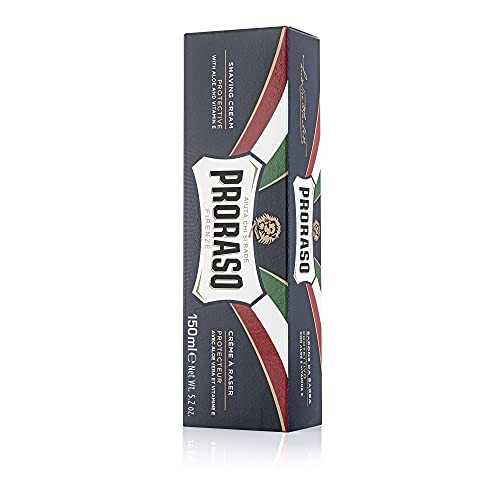 Proraso Shaving Cream Aloe Vera Vitamin E Protective Shave Cream Formula for Dry Rough Skin Beard Premium Italian Shavin