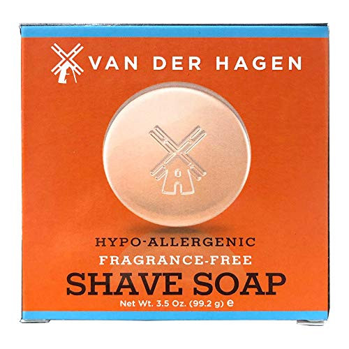 Van Der Hagen Mens Luxury Fragrance Free Shave Soap Pack of 1