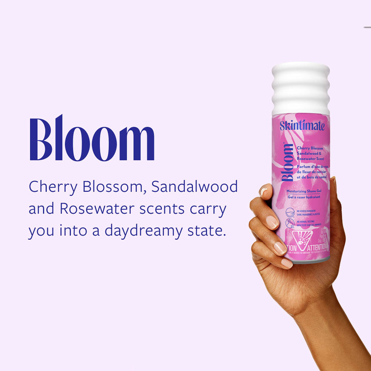 Skintimate Bloom Moisturizing Womens Shave Gel 7 Ounce Pack of 3
