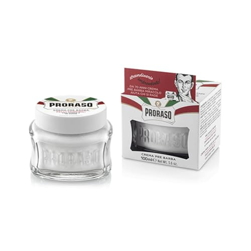 Proraso Pre Shave Conditioning Cream Oatmeal Green Tea Nourishing Gentle Formula for Sensitive Skin Premium Italian Pre