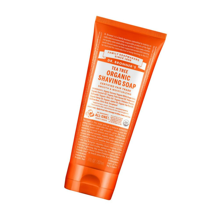 Dr Bronners Shave Gel Tea Tree Organic 7 Fl Oz
