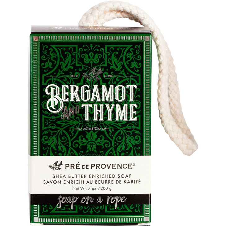 Pre de Provence Bergamot Thyme Mens Fragrance Collection Soap On A Rope 200 G