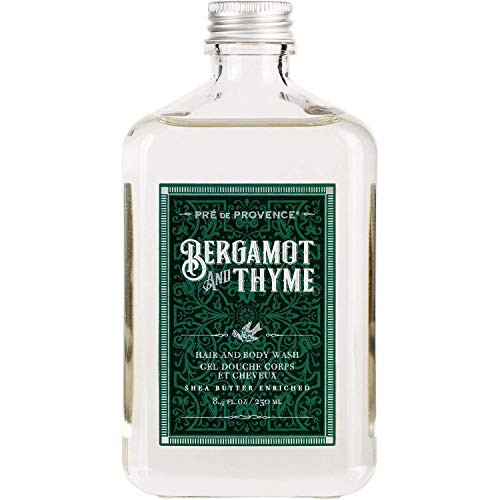 Pre de Provence Bergamot Thyme Mens Fragrance Collection Hair Body Wash 250 ML