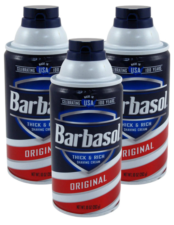 Barbasol Thick and Rich Shaving Cream Original 10 oz Pack of 3
