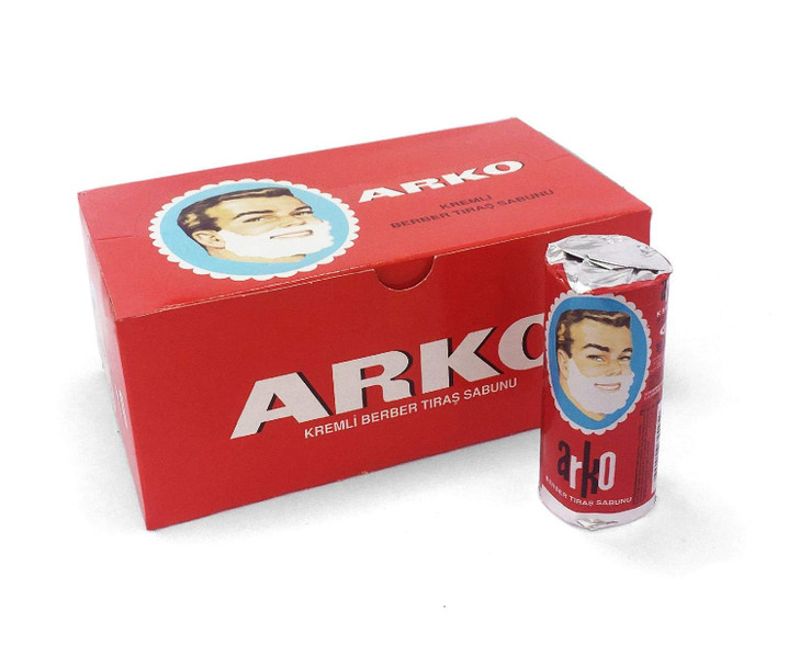 Arko Men Face Shaving Soap Stick Sensitive skin shave cream White Pack Of 12