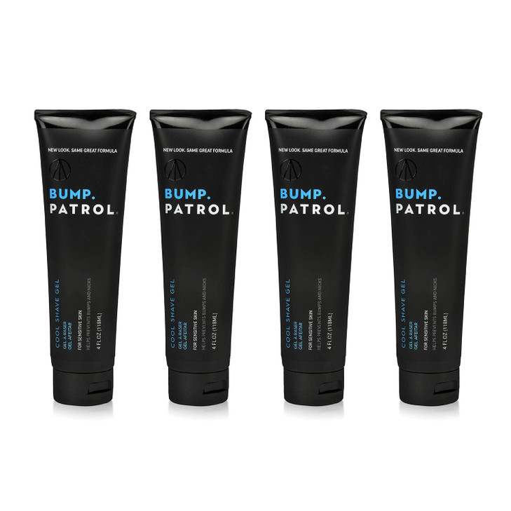 Bump Patrol Cool Shave Gel Sensitive Clear Shaving Gel With Menthol Prevents Razor Burn Bumps Ingrown Hair 4 Ounces 4 Pa
