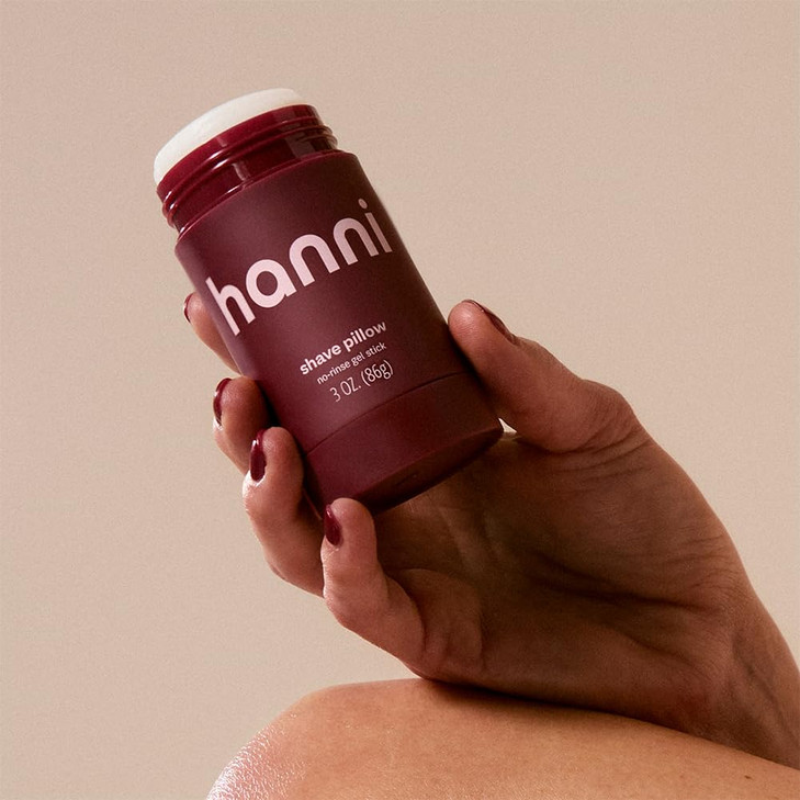 HANNI Shave Pillow Shaving Gel for Women and Men Hair Removal Products for Pubic Body Hair or Legs InShowerWaterless Raz
