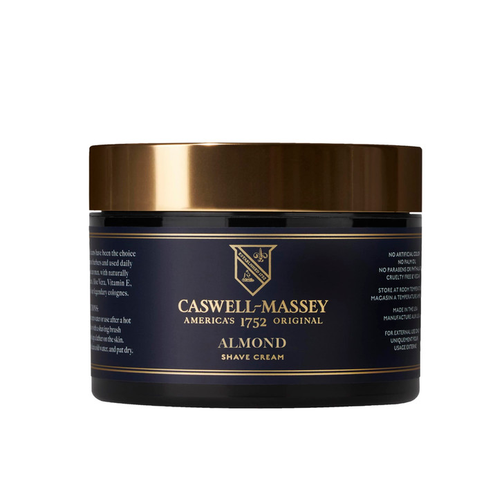 CaswellMassey Heritage Almond Shave Cream Natural Mens Shaving Cream for Smooth Beard Shaving Soothing for Sensitive Ski