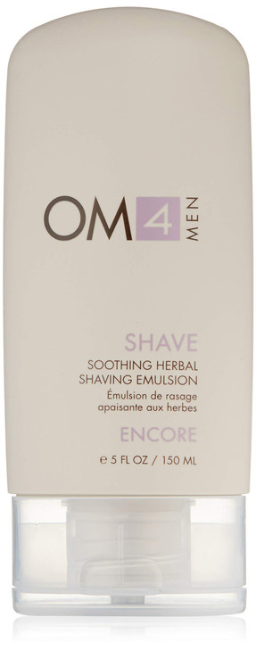 Organic Male OM4 Shave Soothing Herbal Shaving Emulsion Mens Grooming Preshave Oil Shave Cream Hydrating Mask allinone