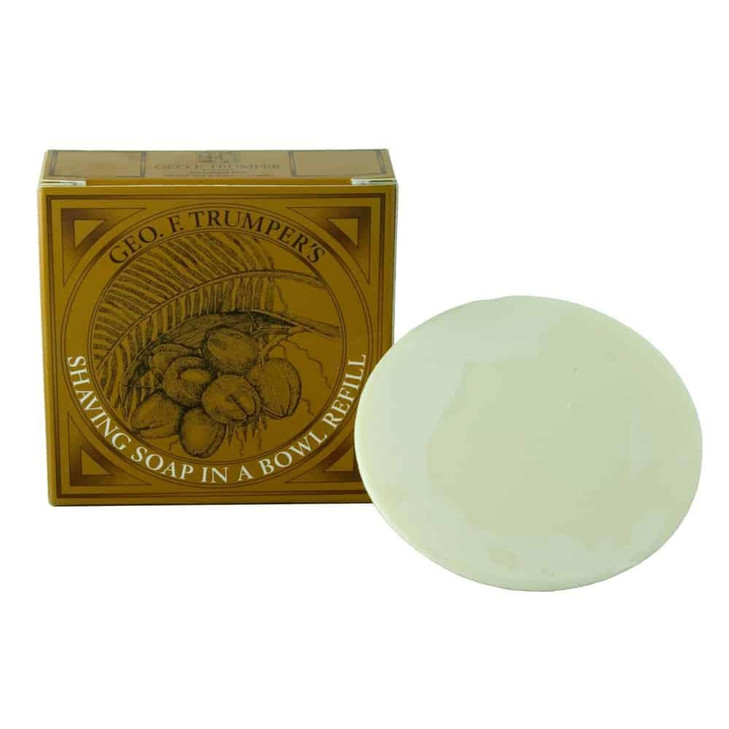 Geo F Trumpers Coconut Oil Hard Shaving Soap Refill