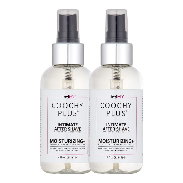 IntiMD COOCHY Intimate After Shave Protection Moisturizer Plus Delicate Soothing Mist For The Pubic Area Armpits Antioxi