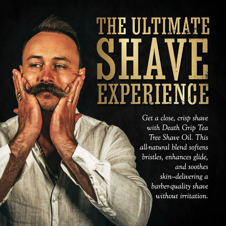 Shave Oil Tea Tree Preshave Soften Bristles For All Natural Razor Glide Preshave During AfterShave To Soothe Soften Skin