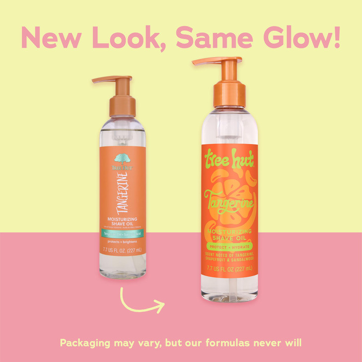 Tree Hut Tangerine Moisturizing Shave Oil GeltoOil Formula Ultra Hydrating Barrier for a Close Smooth Shave For All Skin