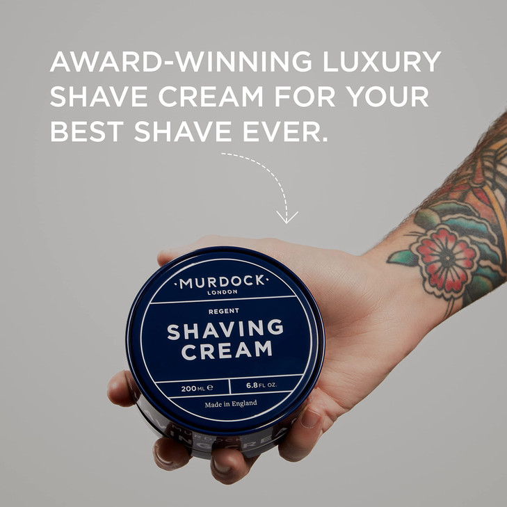 Murdock London Shaving Cream Rich Luxurious Texture Softens and Soothes Made in England 68 oz