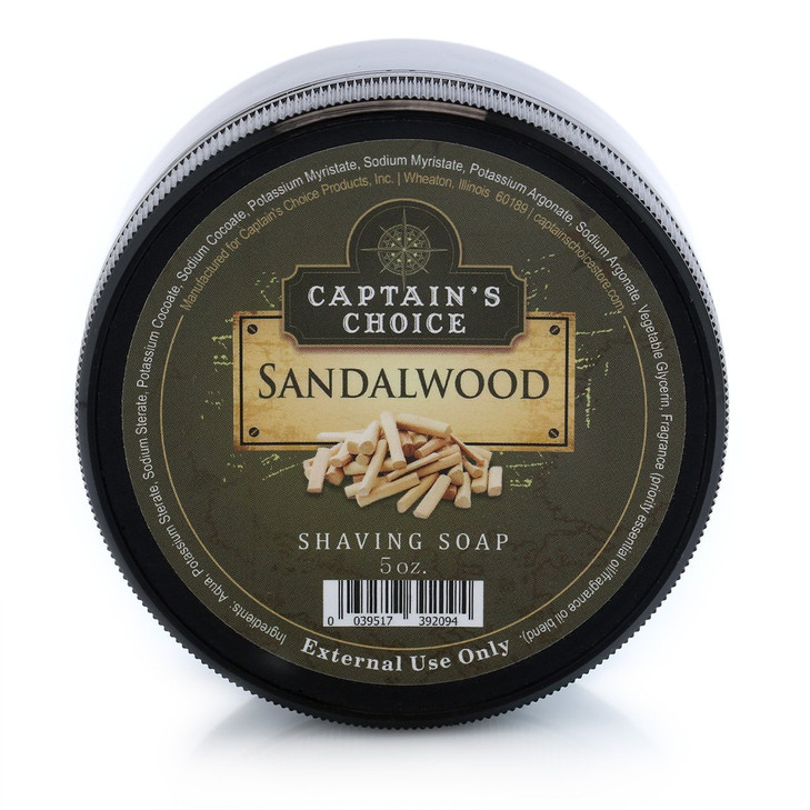 Captains Choice Sandalwood Shaving Soap 5 Ounces