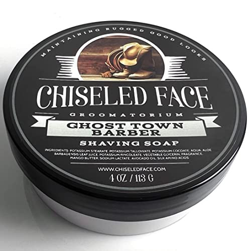 Ghost Town Barber Handmade Luxury Shaving Soap from Chiseled Face Groomatorium