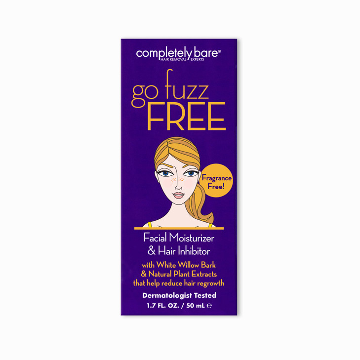 Completely Bare go fuzz FREE Face Moisturizer Hair Inhibitor AntiAging Extracts Hair Minimizers
