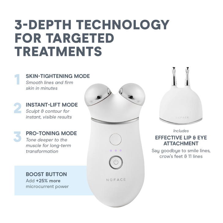 NuFACE Trinity Microcurrent Facial Device Kit Limited Edition FDA Cleared Face Massager Device Microcurrent Gel Activato