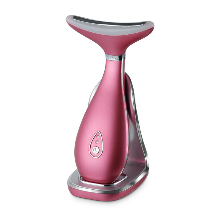 VRAIKO Lily Neck Face Massager Face Sculpting Tool 3in1 Facial Device with Thermal Triple Action Care for Enhanced Absor