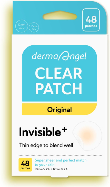 DERMA ANGEL Ultra Invisible Acne Patches for Cystic Acne Treatment Pimple Patches for Cystic Acne Blemish Patches Hydroc