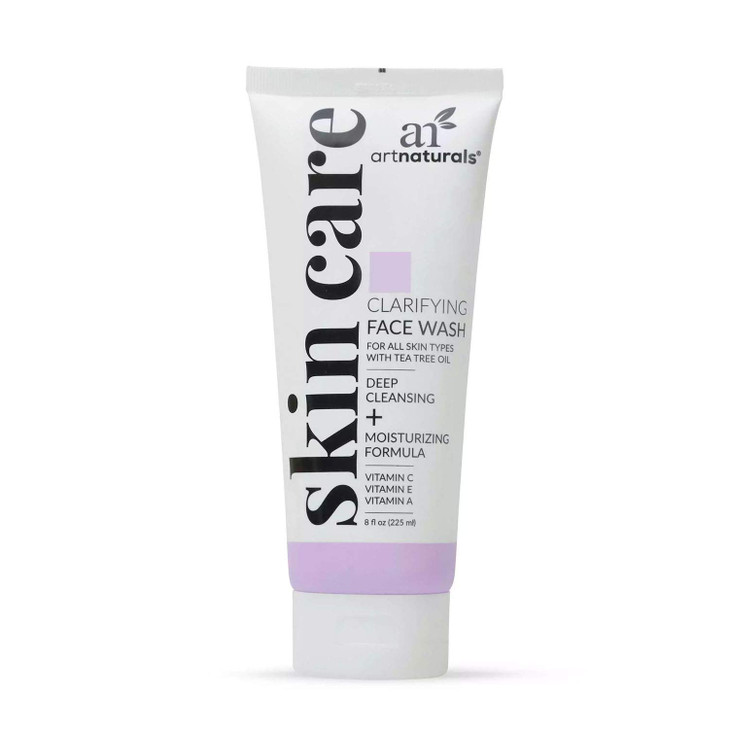 Artnaturals Clarifying Face Wash 8 Fl Oz 236ml Deep Cleansing and Exfoliation of Blackheads and Pimples Infused with Cuc