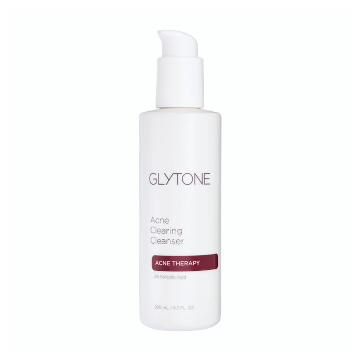 Glytone Acne Clearing Cleanser Face Wash with 2 Salicylic Acid Daily Acne Cleanser for Oily Skin Clogged Pores Removes C