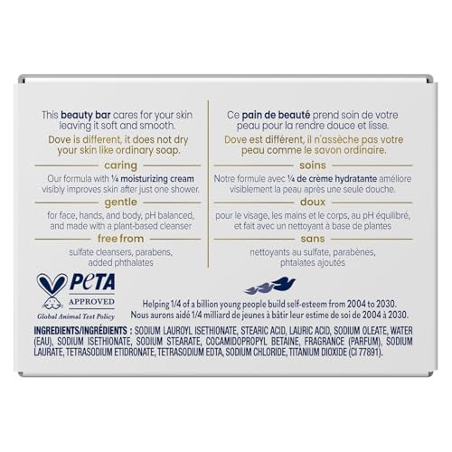 White Moisturizing Cream Beauty Bar Dove 375 oz Soap3 pack