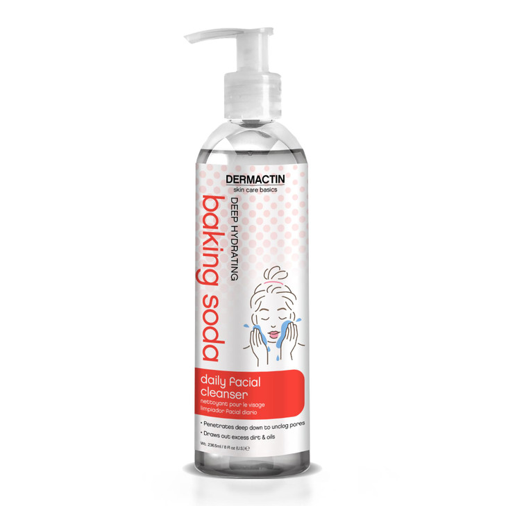 Dermactin Baking Soda Daily Facial Cleanser 8 Ounce