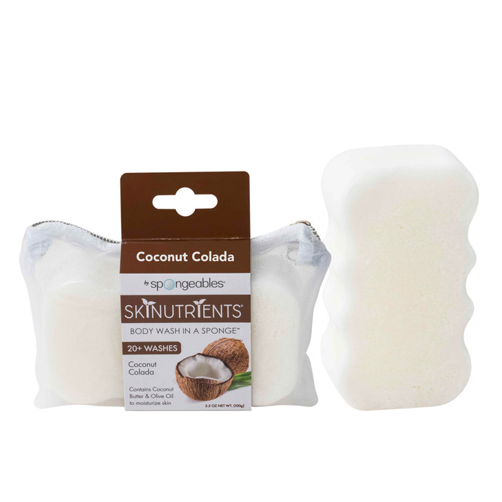 Spongeables Skinutrients AntiCellulite Body Wash in a Sponge Spa Cellulite Massager Reduce The Appearance of Cellulite M
