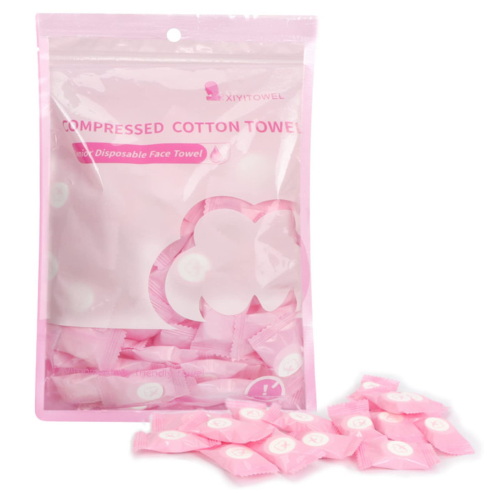 Classycoo Compressed Towel 100 PCS Mini Tablets Disposable Portable Face Towel Cotton Coin Tissue EcoFriendly for Travel